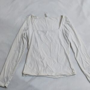 90 Degree By Reflex Women's White Long Sleeve Blouse